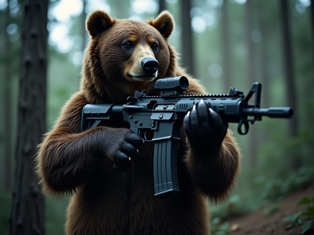 the armed bear